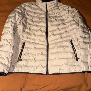 Bugatchi Men's Cream Quilted Puffer Jacket